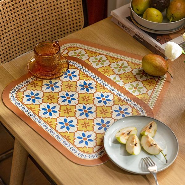 mats & pads dunxdeco retro art table placemat pvc leather plate mat dinner desk decoration thermal insulation 2pcs vintage floret brick mesa
mats & pads dunxdeco retro art table placemat pvc leather plate mat dinner desk decoration thermal insulation 2pcs vintage floret brick mesa