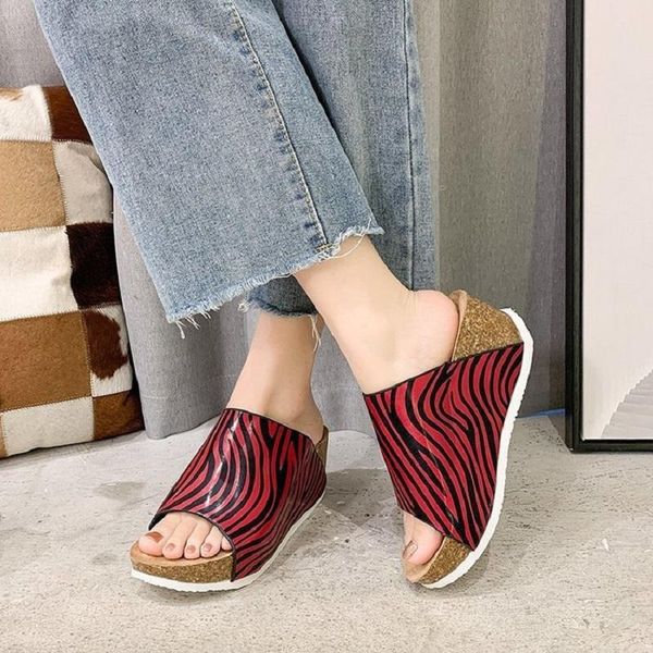 women's slippers wedges sandals summer peep toe ladies thick bottom comfort female slides platform printed 2021 fashion, Black
women's slippers wedges sandals summer peep toe ladies thick bottom comfort female slides platform printed 2021 fashion, Black