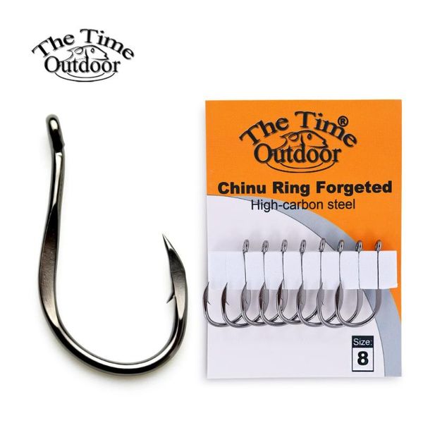 fishing hooks thetime brand chinu ring forged high carbon steel barbed hook #1-#12 strong seawater fishhook
fishing hooks thetime brand chinu ring forged high carbon steel barbed hook #1-#12 strong seawater fishhook