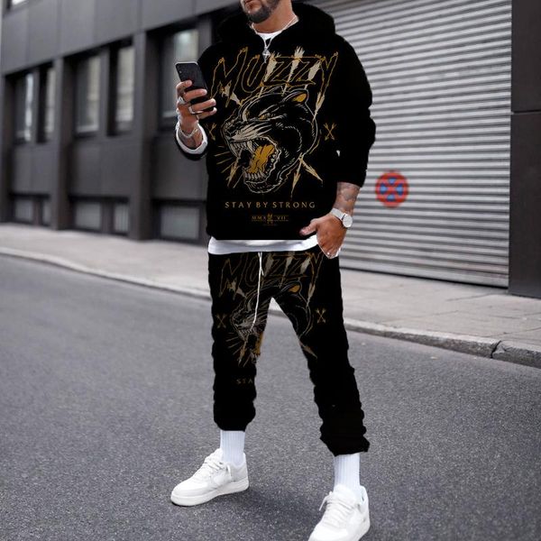 jogging clothing fashionable men's sweater hoodie sports suit 3d printed casual loose long sleeve pants set two-piece, Black;red
jogging clothing fashionable men's sweater hoodie sports suit 3d printed casual loose long sleeve pants set two-piece, Black;red