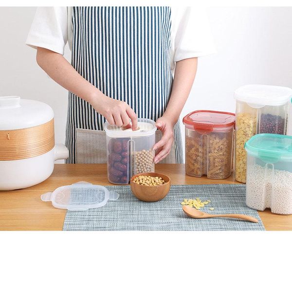 storage bottles & jars food grade sealed tank household kitchen grain box transparent grid fresh-keeping
storage bottles & jars food grade sealed tank household kitchen grain box transparent grid fresh-keeping