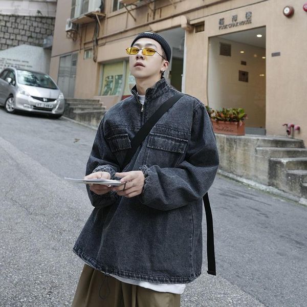 men's vests japanese-style hong kong-style denim sweater brand loose korean version fashion coat spring and autumn, Black;white
men's vests japanese-style hong kong-style denim sweater brand loose korean version fashion coat spring and autumn, Black;white