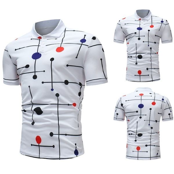 mens shirts summer short sleeve polos fashion casual slim polka dot lattice printed button polos male tees_yw_rw, White;black
mens shirts summer short sleeve polos fashion casual slim polka dot lattice printed button polos male tees_yw_rw, White;black