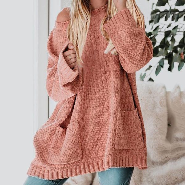 oversized sweater woman autumn knitted solid pullovers pockets loose casual long sweaters women plus size women's, White;black
oversized sweater woman autumn knitted solid pullovers pockets loose casual long sweaters women plus size women's, White;black