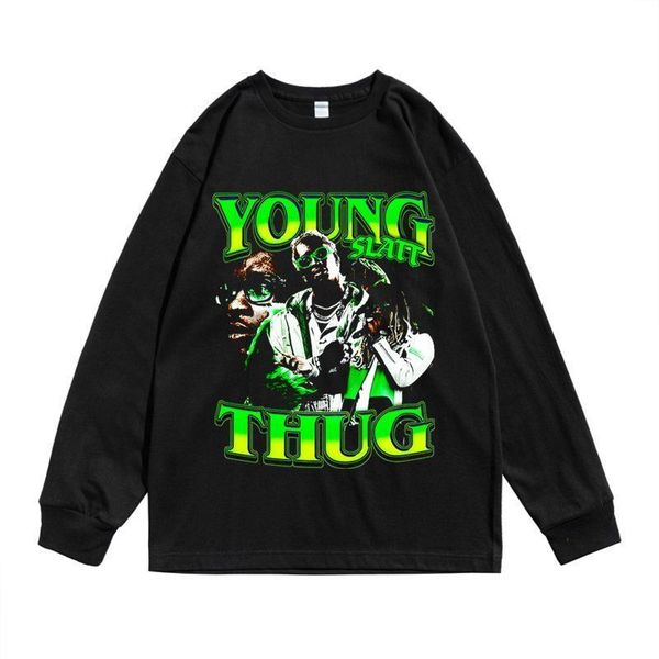 european and american southern rap hip hop singer young thug personalized printed long sleeve t-shirt loose men's women's fashion, White;black
european and american southern rap hip hop singer young thug personalized printed long sleeve t-shirt loose men's women's fashion, White;black