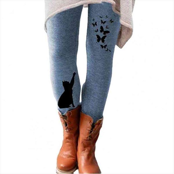 80% saleswomen casual elastic womens leggings waistband cats butterflies print long skinny pants, Black
80% saleswomen casual elastic womens leggings waistband cats butterflies print long skinny pants, Black