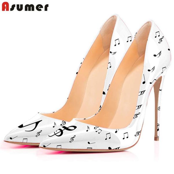 dress shoes asumer plus size 34-45 2021 fashion high heels pointed toe music printing stilettos ladies party wedding, Black
dress shoes asumer plus size 34-45 2021 fashion high heels pointed toe music printing stilettos ladies party wedding, Black