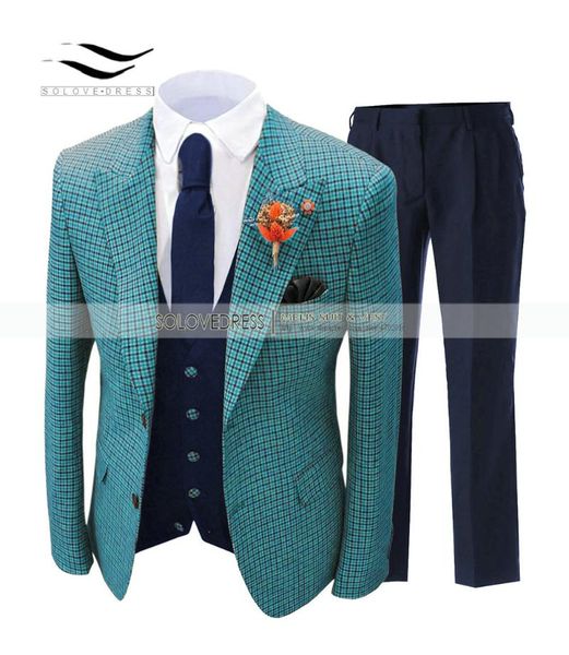 men's suits & blazers teal formal regular fit plaid wool tweed prom tuxedos 3 piece solid suit man for wedding (blazer+vest+pants), White;black
men's suits & blazers teal formal regular fit plaid wool tweed prom tuxedos 3 piece solid suit man for wedding (blazer+vest+pants), White;black