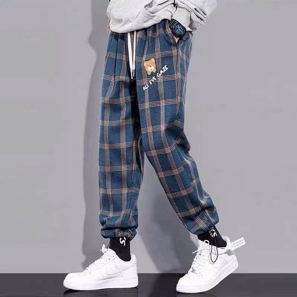 men's pants japan straight-leg checked men women retro hip-hop streetwear lovers loose casual drawstring sports trousers preppy bottom, Black
men's pants japan straight-leg checked men women retro hip-hop streetwear lovers loose casual drawstring sports trousers preppy bottom, Black
