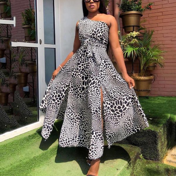 casual dresses 2021 leopard print dress for women african one shoulder high waist split elegant evening night party club fashion, Black;gray
casual dresses 2021 leopard print dress for women african one shoulder high waist split elegant evening night party club fashion, Black;gray