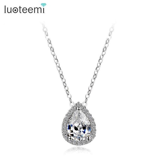 pendant necklaces luoteemi luxury clear cubic zirconia teardrop pedant necklace for women office ol design jewelry small size factory sa, Silver
pendant necklaces luoteemi luxury clear cubic zirconia teardrop pedant necklace for women office ol design jewelry small size factory sa, Silver