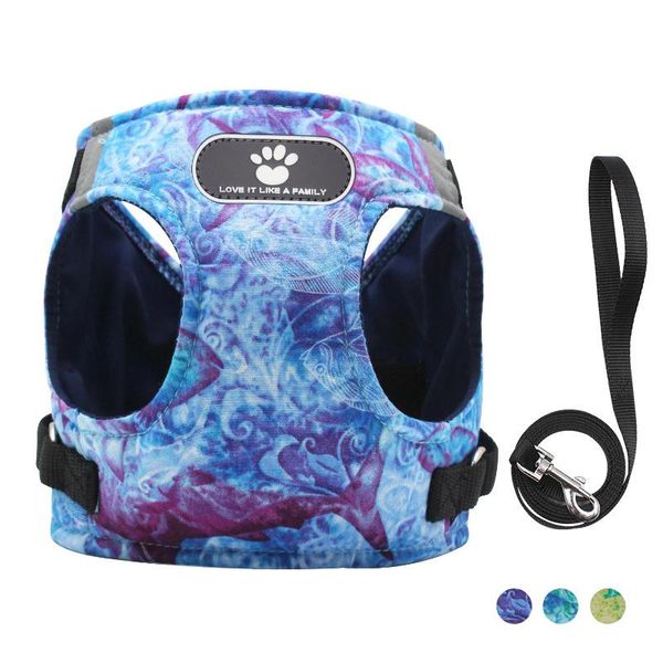 reflective dog harness leash set adjustable pet vest ocean printing cat harnesses walking runing for small medium dogs collars & leashes
reflective dog harness leash set adjustable pet vest ocean printing cat harnesses walking runing for small medium dogs collars & leashes