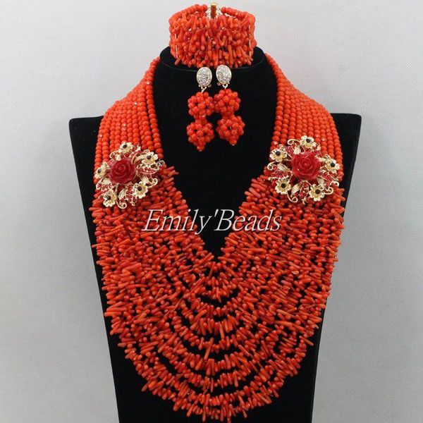 earrings & necklace orange crystal beads mix coral jewelry sets 2021 fashion nigerian wedding african amj958, Silver
earrings & necklace orange crystal beads mix coral jewelry sets 2021 fashion nigerian wedding african amj958, Silver