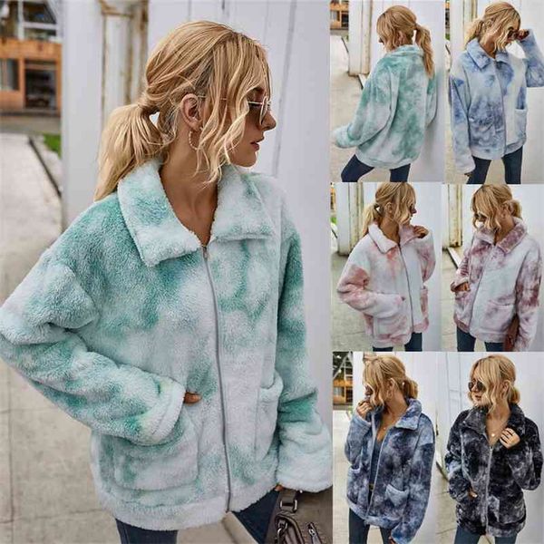 autumn fleece zipper coat jacket women's winter tie-dye fur vintage coat coats plush jacket for full print 210517, Black;brown
autumn fleece zipper coat jacket women's winter tie-dye fur vintage coat coats plush jacket for full print 210517, Black;brown
