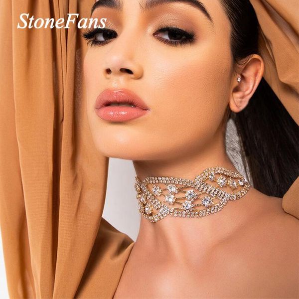 pendant necklaces stonefans ins fashion flower gold rhinestone necklace choker for women statement bling hollow collar crystal jewelry, Silver
pendant necklaces stonefans ins fashion flower gold rhinestone necklace choker for women statement bling hollow collar crystal jewelry, Silver