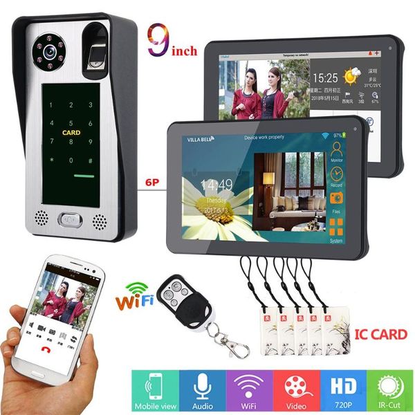 inch wired wifi app fingerprint ic card video door phone doorbell intercom system with access control phones
inch wired wifi app fingerprint ic card video door phone doorbell intercom system with access control phones