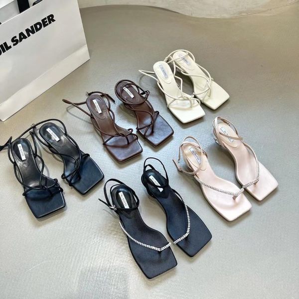 fashion women sandals slides ankle strap thin mid heels rhinestone elegant summer dress casual slippers, Black
fashion women sandals slides ankle strap thin mid heels rhinestone elegant summer dress casual slippers, Black