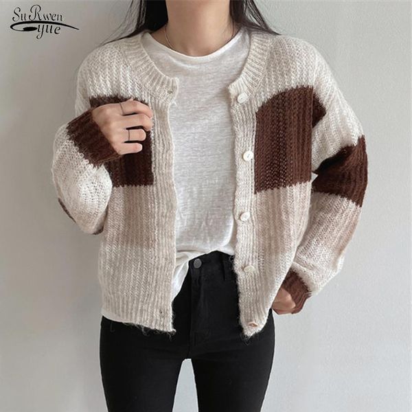 women's knits & tees korean double color o-neck cardigans autumn casual patchwork slim knit sweaters winter vintage button long-sleeve, White
women's knits & tees korean double color o-neck cardigans autumn casual patchwork slim knit sweaters winter vintage button long-sleeve, White