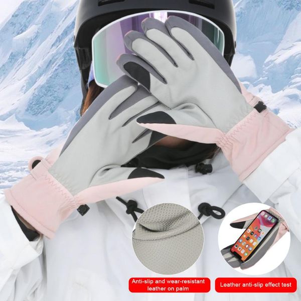 cycling gloves winter ski women snowboard female women's skiing mittens waterproof thermal fleece warm, Black
cycling gloves winter ski women snowboard female women's skiing mittens waterproof thermal fleece warm, Black