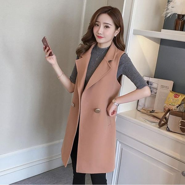 women's vests women spring autumn long coat sleeveless suit vest ladies casual elegant waistcoat office blazer gilet jacket plus size, Black;white
women's vests women spring autumn long coat sleeveless suit vest ladies casual elegant waistcoat office blazer gilet jacket plus size, Black;white