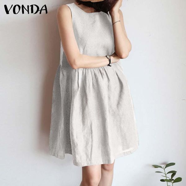 casual dresses summer tank dress vonda women sleeveless solid ladies pleated cotton bohemian vestidos oversized beach sundress, Black;gray
casual dresses summer tank dress vonda women sleeveless solid ladies pleated cotton bohemian vestidos oversized beach sundress, Black;gray