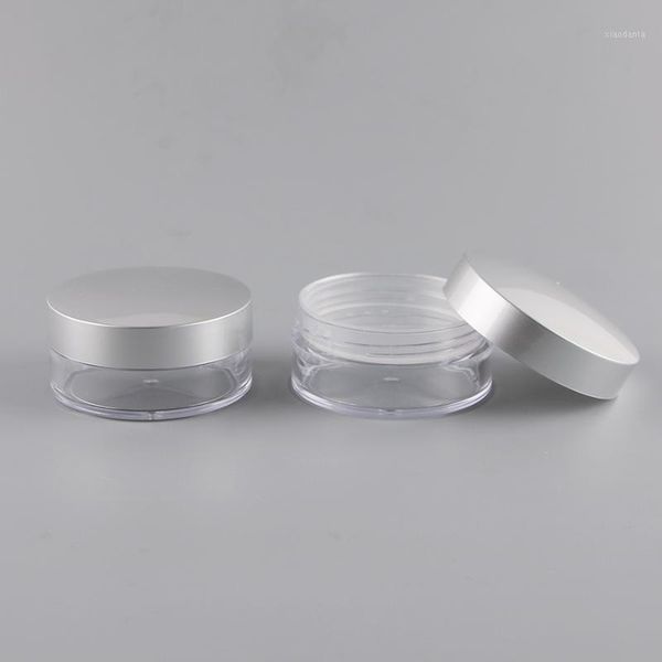 storage bottles & jars 50pcs 50ml clear plastic loose powder case with 2 shape of sifter, portable cosmetic jar silver cover, high-grade mak
storage bottles & jars 50pcs 50ml clear plastic loose powder case with 2 shape of sifter, portable cosmetic jar silver cover, high-grade mak