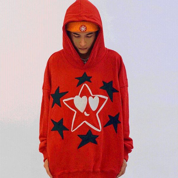 men's hoodies & sweatshirts eukaaru star embroidered hoodie streetwear loose women oversized fashion men hip hop sweatshirt, Black
men's hoodies & sweatshirts eukaaru star embroidered hoodie streetwear loose women oversized fashion men hip hop sweatshirt, Black