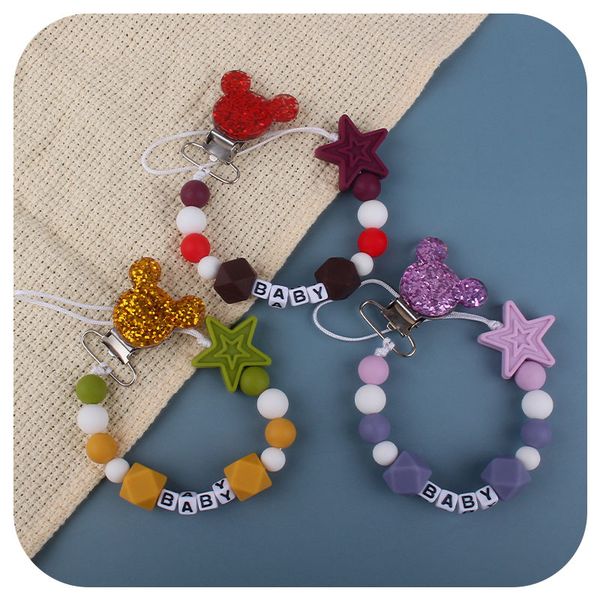 euro cute baby beads soothers & teethers stars shape and letter design health care teething training infant material silicone
euro cute baby beads soothers & teethers stars shape and letter design health care teething training infant material silicone