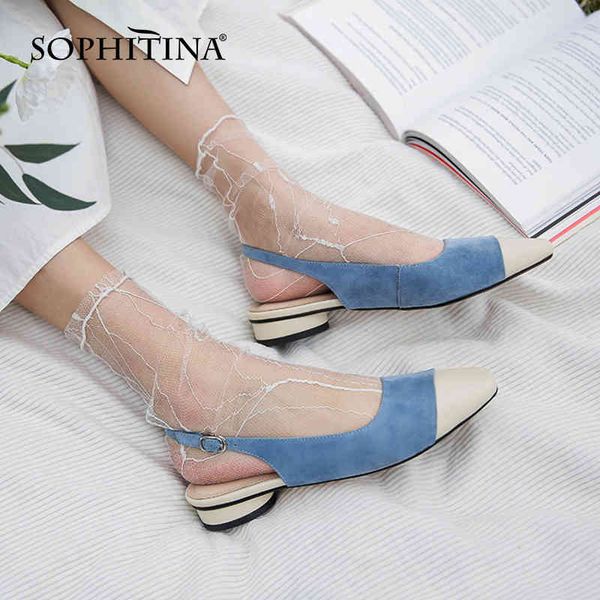 sophitina concise women's shoes stitching round low-heel comfortable square toe shoes handmade female sandals ao561 210513, Black
sophitina concise women's shoes stitching round low-heel comfortable square toe shoes handmade female sandals ao561 210513, Black