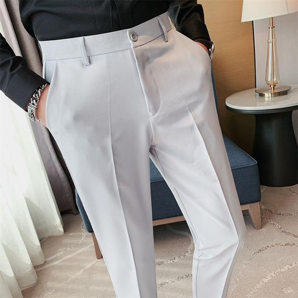 men's suits & blazers british style autumn slim fit suit pants men clothing 2022 ankle length non-iron business formal wear office mens, White;black
men's suits & blazers british style autumn slim fit suit pants men clothing 2022 ankle length non-iron business formal wear office mens, White;black