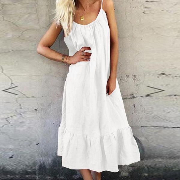 casual dresses ruffles summer dress women sleeveless maxi woman a-line long for 2021 spaghetti strap sundress female, Black;gray
casual dresses ruffles summer dress women sleeveless maxi woman a-line long for 2021 spaghetti strap sundress female, Black;gray