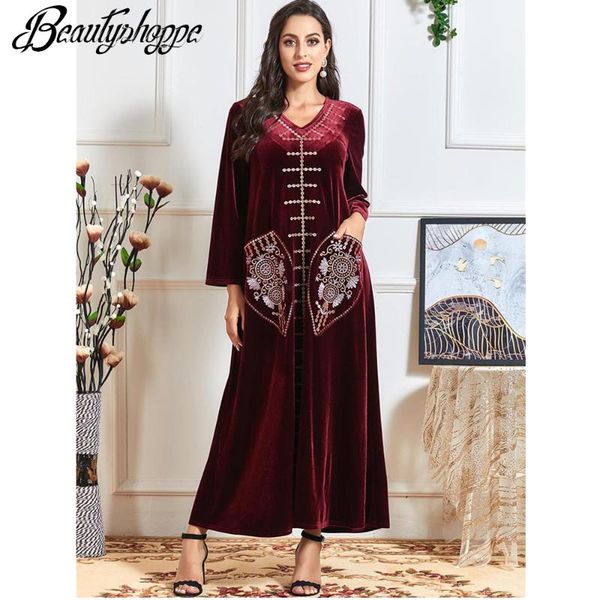 velvet embroidery maxi dress for women winter 2021 plus size v neck long sleeve muslim arabic turkey ethnic clothes casual dresses, Black;gray
velvet embroidery maxi dress for women winter 2021 plus size v neck long sleeve muslim arabic turkey ethnic clothes casual dresses, Black;gray