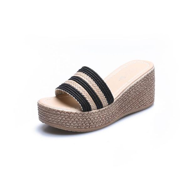 slippers 2021 summer wedges shoes woman casual slides female beach ladies comfort footwear, Black
slippers 2021 summer wedges shoes woman casual slides female beach ladies comfort footwear, Black