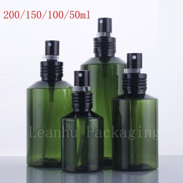 green empty cosmetic plastic containers with black aluminum mist spray, refillable perfume bottle packaging lotion cream pump storage bottle
green empty cosmetic plastic containers with black aluminum mist spray, refillable perfume bottle packaging lotion cream pump storage bottle