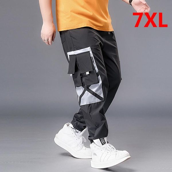 men's pants mens cargo fashion casual baggy pant ribbon big pocket patchwork trousers elastic waist male plus size 6xl 7xl, Black
men's pants mens cargo fashion casual baggy pant ribbon big pocket patchwork trousers elastic waist male plus size 6xl 7xl, Black