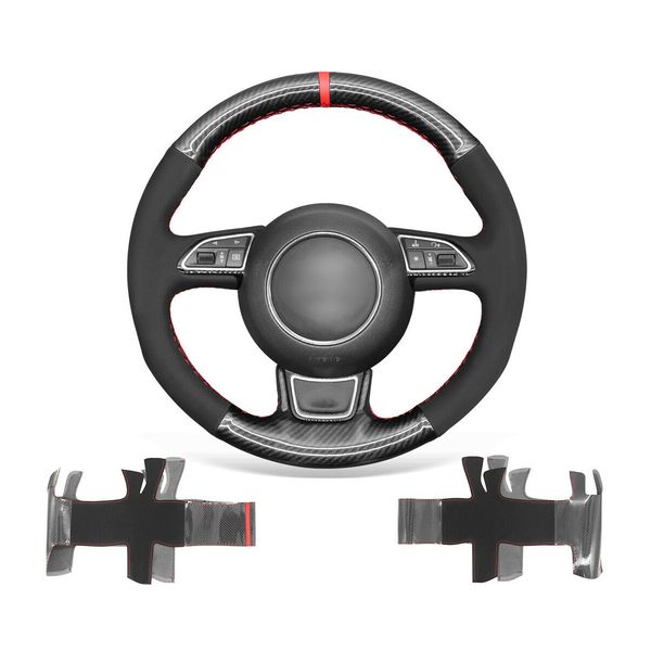 diy custom black pu carbon fiber leather steering wheel cover for audi a3 2015-2016 / a4 a5 2013-2017
diy custom black pu carbon fiber leather steering wheel cover for audi a3 2015-2016 / a4 a5 2013-2017