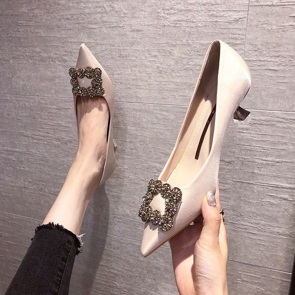 dress shoes high heels wedding bridal korean style gradient color pointed rhinestone square button satin dgpf, Black
dress shoes high heels wedding bridal korean style gradient color pointed rhinestone square button satin dgpf, Black