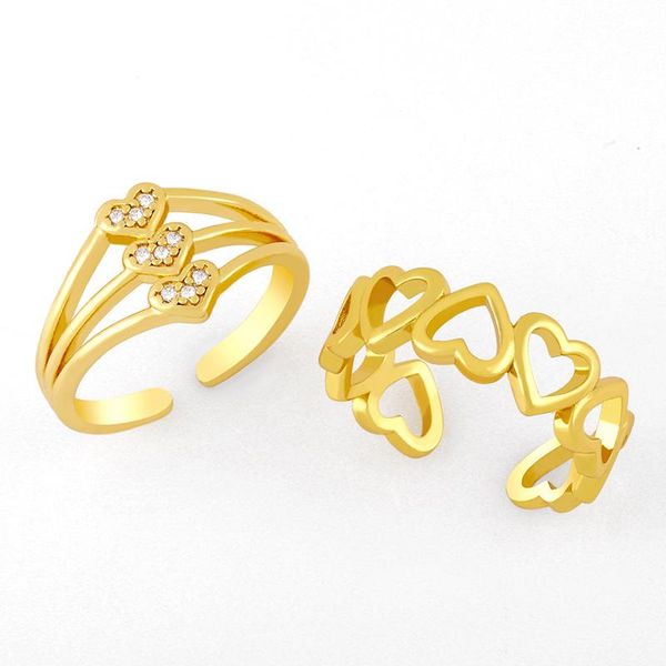 cluster rings flola cz gold plated small hollow love heart for women crystal multilayer open finger ring fashion jewelry rigk90, Golden;silver
cluster rings flola cz gold plated small hollow love heart for women crystal multilayer open finger ring fashion jewelry rigk90, Golden;silver