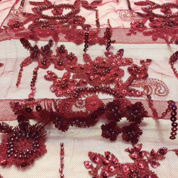 ribbon 5 yards gorgeous handmade wine african lace fabric french nigerian beads embroidered tulle ts9026, Pink;blue
ribbon 5 yards gorgeous handmade wine african lace fabric french nigerian beads embroidered tulle ts9026, Pink;blue