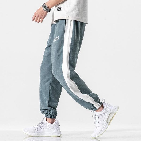 men's pants spring autumn mens patchwork striped toursers men streetwear causal hip hop harem japanese joggers leggings, Black
men's pants spring autumn mens patchwork striped toursers men streetwear causal hip hop harem japanese joggers leggings, Black