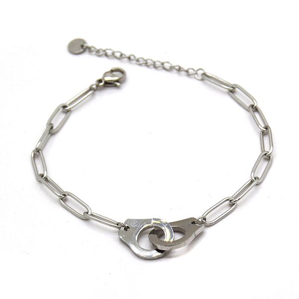 link, chain classic stainless steel bracelet femme pulseras mujer bransoletki damskie brazaletes joyas armband, Black
link, chain classic stainless steel bracelet femme pulseras mujer bransoletki damskie brazaletes joyas armband, Black