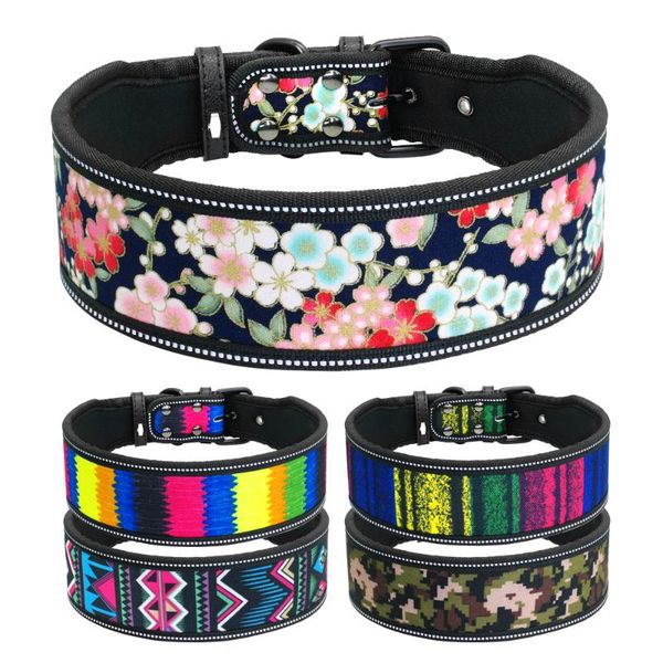 dog collars & leashes collar nylon printed striped pet perro reflective big dogs for medium large greyhound doberman pitbull
dog collars & leashes collar nylon printed striped pet perro reflective big dogs for medium large greyhound doberman pitbull