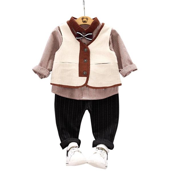 Clothing Sets LZH Baby Boys Suit 2021 Autumn Winter Vest Bowknot Tie Shirt 3Pcs Casual Children's Set Male Clothes 0-4 Years Old, White
Clothing Sets LZH Baby Boys Suit 2021 Autumn Winter Vest Bowknot Tie Shirt 3Pcs Casual Children's Set Male Clothes 0-4 Years Old, White