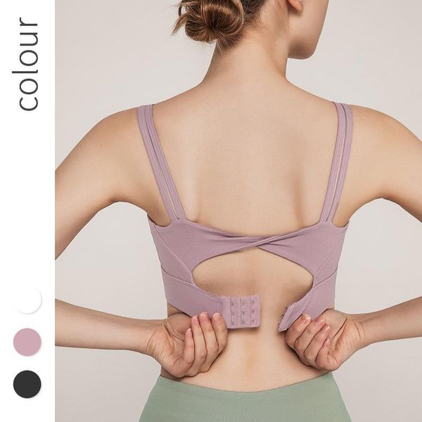 gym clothing buckle back sports underwear women's highly proof running gathering and shaping professional yoga vest type fitness bra, White;black
gym clothing buckle back sports underwear women's highly proof running gathering and shaping professional yoga vest type fitness bra, White;black