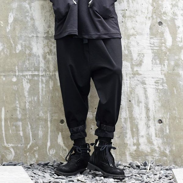 men's pants basic classic dark japanese cupped casual fashion trend youth harlem, Black
men's pants basic classic dark japanese cupped casual fashion trend youth harlem, Black