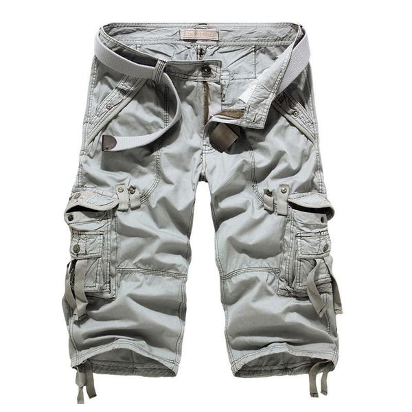 men's shorts summer cargo men casual workout military multi-pocket calf-length short pants, White;black
men's shorts summer cargo men casual workout military multi-pocket calf-length short pants, White;black