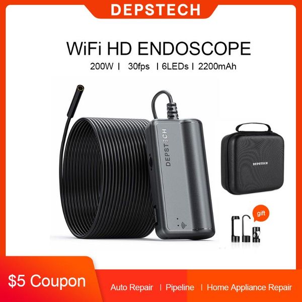 wireless endoscope 2.0 mp hd wifi borescope inspection camera 2200mah snake with 10m cable for android iso ip cameras 
wireless endoscope 2.0 mp hd wifi borescope inspection camera 2200mah snake with 10m cable for android iso ip cameras