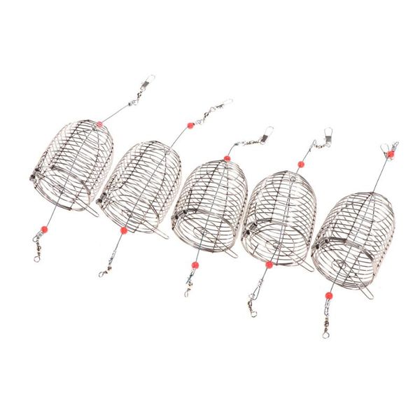 fishing accessories 5 pcs stainless steel bait cage lure trap basket feeder holder tackle - size
fishing accessories 5 pcs stainless steel bait cage lure trap basket feeder holder tackle - size