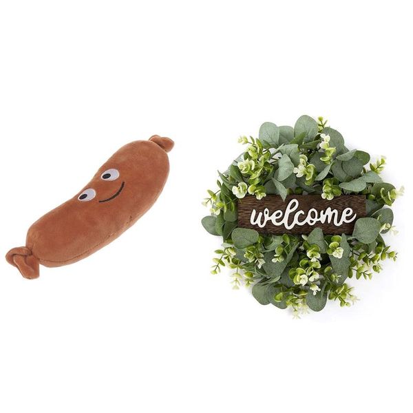 pillow 1 pcs stuffed plush sausage toys dolls & welcome sign with garland door decoration
pillow 1 pcs stuffed plush sausage toys dolls & welcome sign with garland door decoration