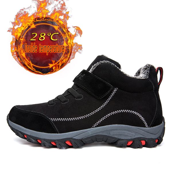 Winter Womens Boots with Fur Warm Snow Women Boots Unisex Work Casual Shoes Sneakers High Top Rubber Waterproof Ankle Boots Men, Black
Winter Womens Boots with Fur Warm Snow Women Boots Unisex Work Casual Shoes Sneakers High Top Rubber Waterproof Ankle Boots Men, Black